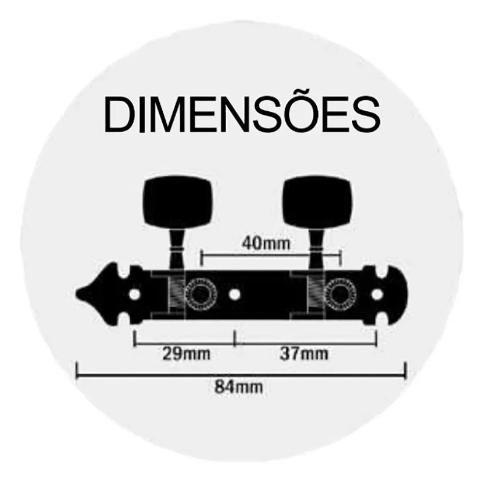 Imagem de Tarraxa p/ Banjo Standard Pino Folk Modelo100 - Deval