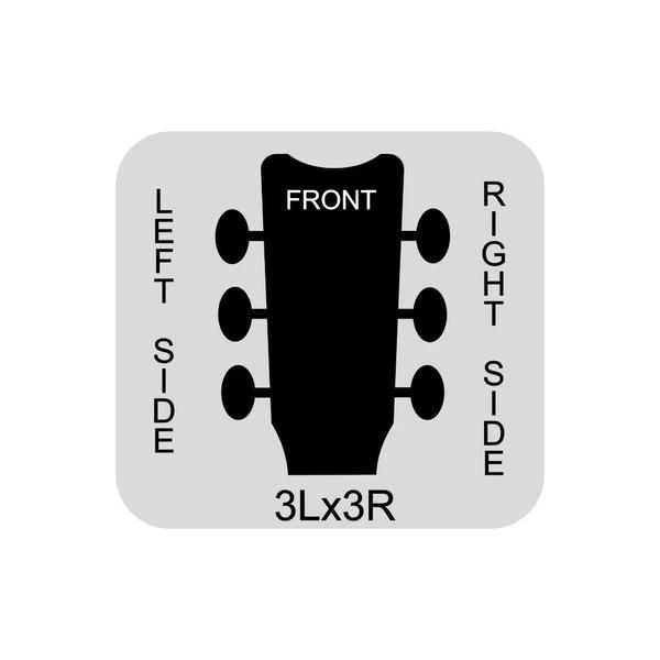 Tarraxas Gotoh para Guitarra Com Trava SG381-07 MGT 3x3 Cosmo Black Imagem de Tarraxas Gotoh para Guitarra Com Trava SG381-07 MGT 3x3 Cosmo Black