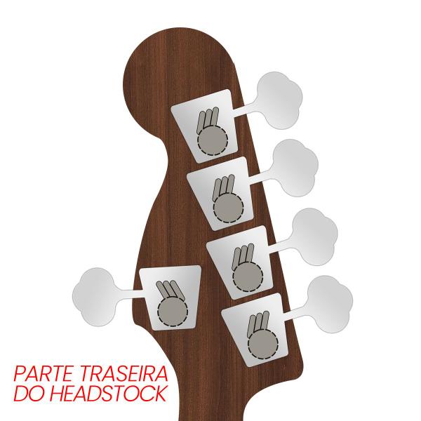 Imagem de Tarraxas P/ Contra Baixo Jazz Bass Preta Thida 5 Cordas 4x1