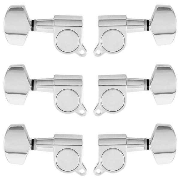 Tarraxas para Violão Strinberg AM01 Blindadas e Cromadas - 3+3 Imagem de Tarraxas para Violão Strinberg AM01 Blindadas e Cromadas - 3+3