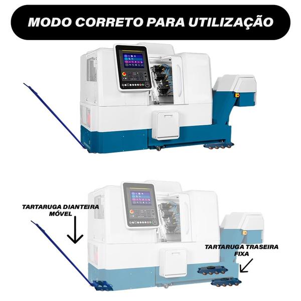 Imagem de Tartaruga com Rodas de Nylon 4 Ton Fixa Ref TF004N ACM TOOLS