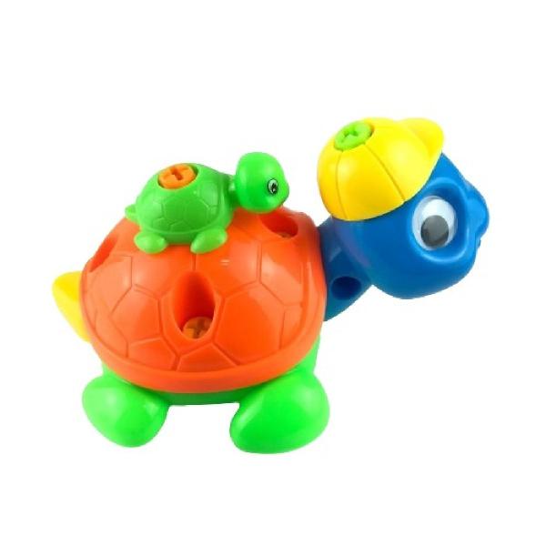 Imagem de Tartaruga de Plástico brinquedo Monta Desmonta Prático