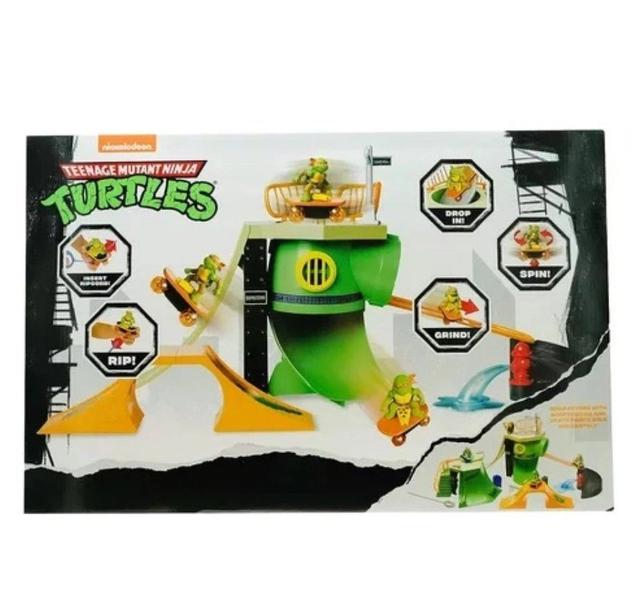 Imagem de Tartarugas Ninja Playset Pista De Skate - Candide 7410