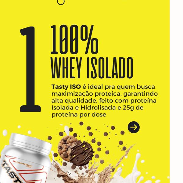 Imagem de Tasty Iso 100% Adaptogen Whey Protein Hidrolizado 900g