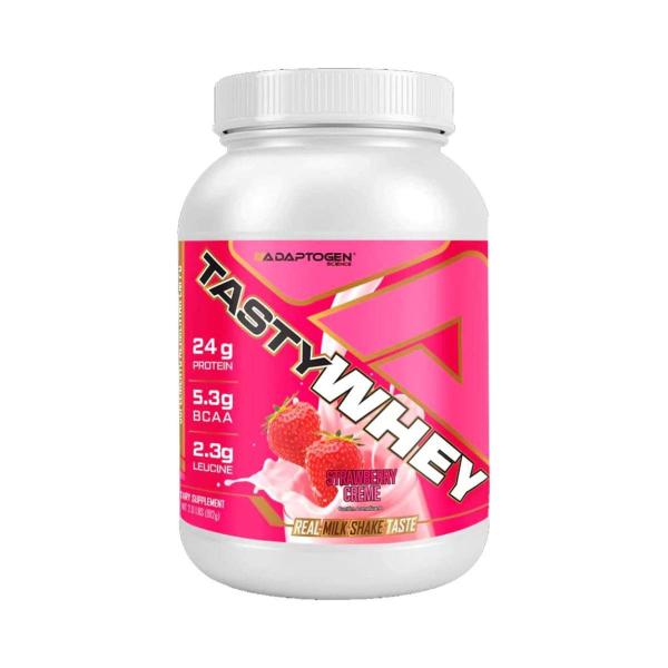 Imagem de Tasty Whey 3w Gourmet 900g Morango Cream Science  Adaptogen