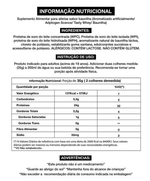 Tasty Whey 3w Gourmet Adaptogen 900g Diversos Sabores Imagem de Tasty Whey 3w Gourmet Adaptogen 900g Diversos Sabores