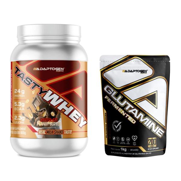 Imagem de Tasty Whey Adaptogen 912g + Glutamina 1kg Adaptogen