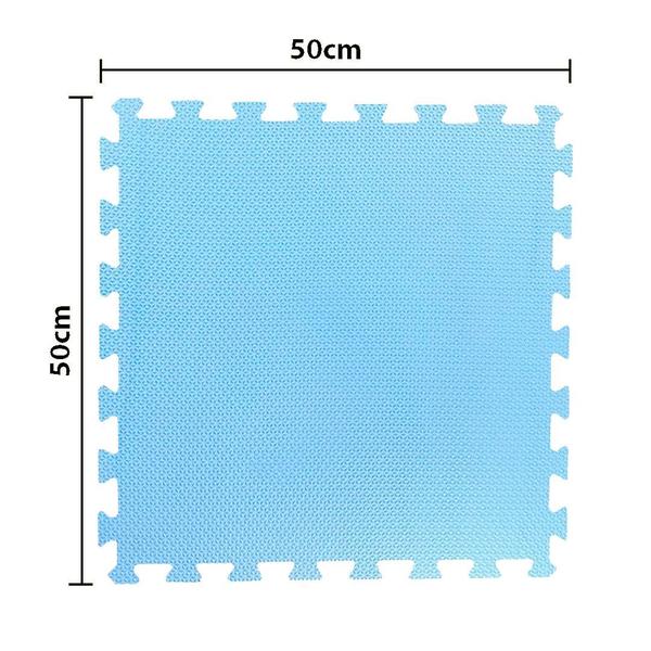 Imagem de Tatame Unitário Eva Tapete Academia 50x50 10mm Azul Alasca