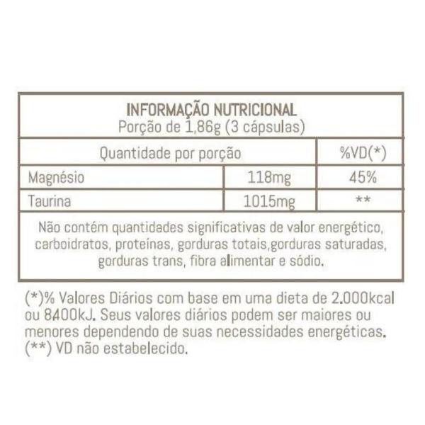 Tauromind Taurina + Magnésio Naiak 180 Cápsulas Imagem de Tauromind Taurina + Magnésio Naiak 180 Cápsulas