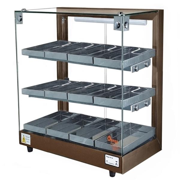 TB12 - Estufa Beta para salgados 12 bandejas Torre Café - 127V - Omega Imagem de TB12 - Estufa Beta para salgados 12 bandejas Torre Café - 127V - Omega
