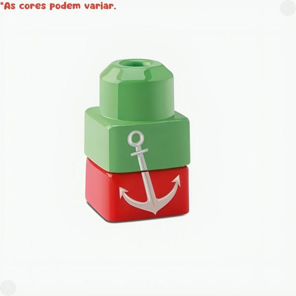 Imagem de Tchuco Blocks Navio Pirata Conjunto De Blocos De Montar 49 Peças 0868 - Samba Toys 