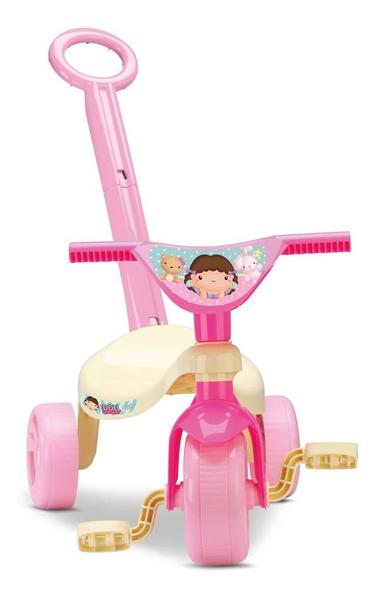 Imagem de Tchuco Doll Com Haste Triciclo  Rosa Menina - Samba Toys