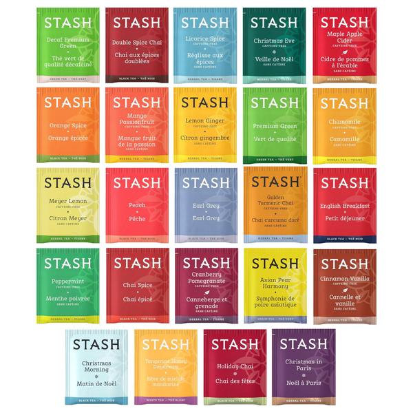 Imagem de Tea Advent Calendar Box Stash Gift 24 Flavors Sampler 24 ct