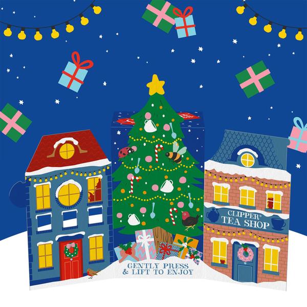 Tea Advent Calendar Clipper Tea 2024 Christmas com 12 sabores - Clipper Natural, Fair & Delicious Imagem de Tea Advent Calendar Clipper Tea 2024 Christmas com 12 sabores