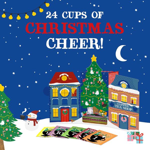 Tea Advent Calendar Clipper Tea 2024 Christmas com 12 sabores - Clipper Natural, Fair & Delicious Imagem de Tea Advent Calendar Clipper Tea 2024 Christmas com 12 sabores