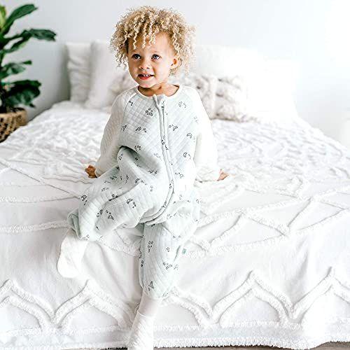 Imagem de Tealbee DREAMSIE Toddler Cobertor Vestível com mangas  Baby Sleep Bag Sack com pés para walkers e walking baby. Tog 0.8 Traje de Sono Infantil para Manter Aquecido (12M-2T)