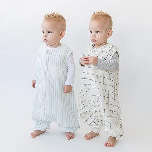 Imagem de TEALBEE DREAMSUIT: Cobertor vestível para bebês e crianças - Sacos de dormir para crianças e bebês - Mantenha-se aquecido com 1,5 TOG Sleep Bag With Feet - Soft Toddler Sleep Suit for Walkers (12m-2T, Large)