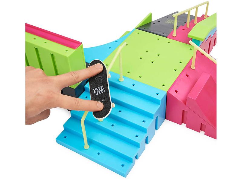 Tech Deck Mega Rampa Skate de Dedo - X Connect Neon Sunny Imagem de Tech Deck Mega Rampa Skate de Dedo