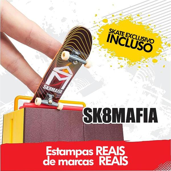 Imagem de Tech Deck Pista Parque X-connect Rampa E Skate De Dedo - Sunny