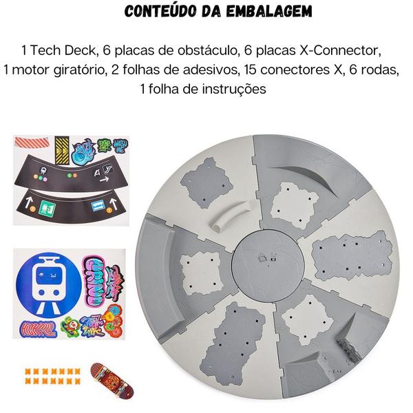 Imagem de Tech Deck Shredline 360 Playset Pista Giratória Skate De Dedo 2899 - Sunny