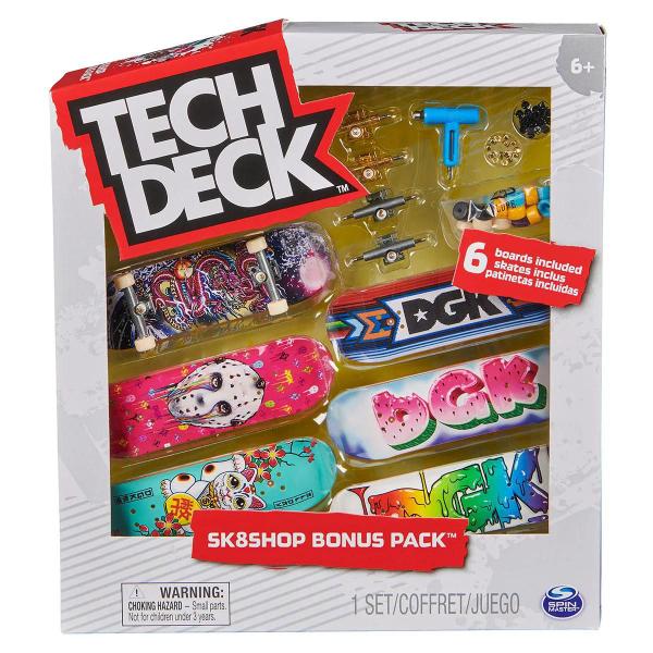 Imagem de Tech Deck Skate de Dedo Bonus Pack c/ 6 Skates DGK Sunny