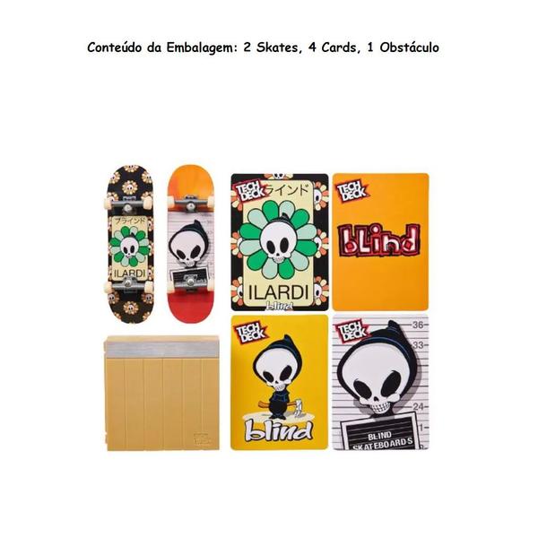 Imagem de Tech Deck Vs Series Pack 2 Skates 1 Obstáculo E 4 Cards 2893 - Sunny