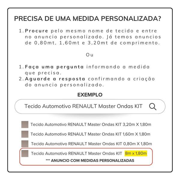 Imagem de Tecido Automotivo Orig. Bresil VW 02-07 Liso grafite KIT