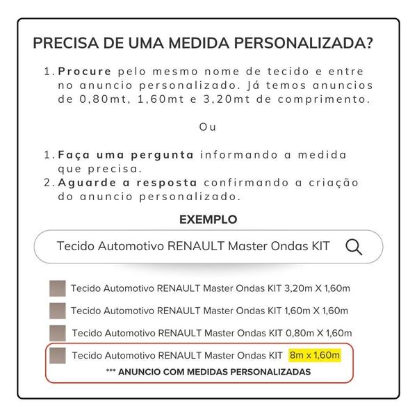 Imagem de Tecido Automotivo Orig. CAPRI Listrado KIT