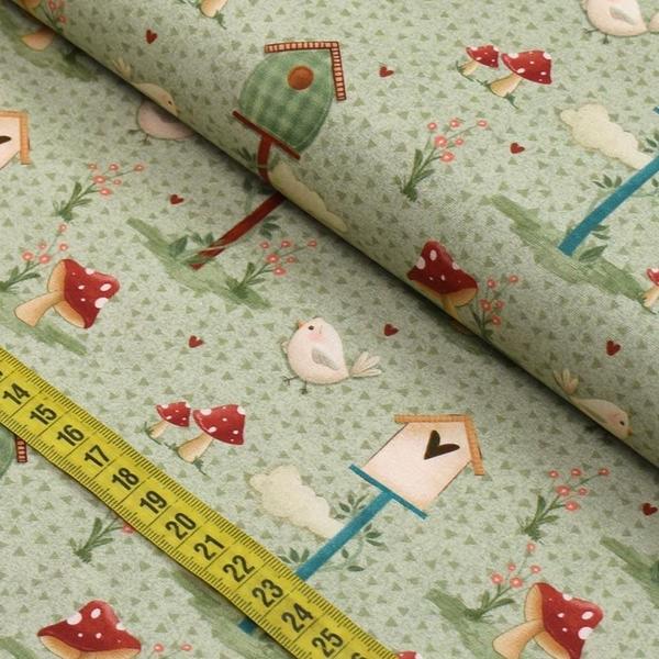 Imagem de Tecido Estampado para Patchwork - Cats : Garden (0,50x1,40)