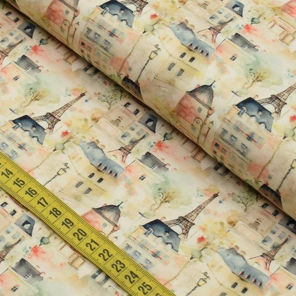 Imagem de Tecido Estampado para Patchwork - Cityscape : Paris 2