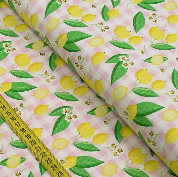 Imagem de Tecido Estampado Para Patchwork - Frutaria 3 Limão (0,50x1,40)