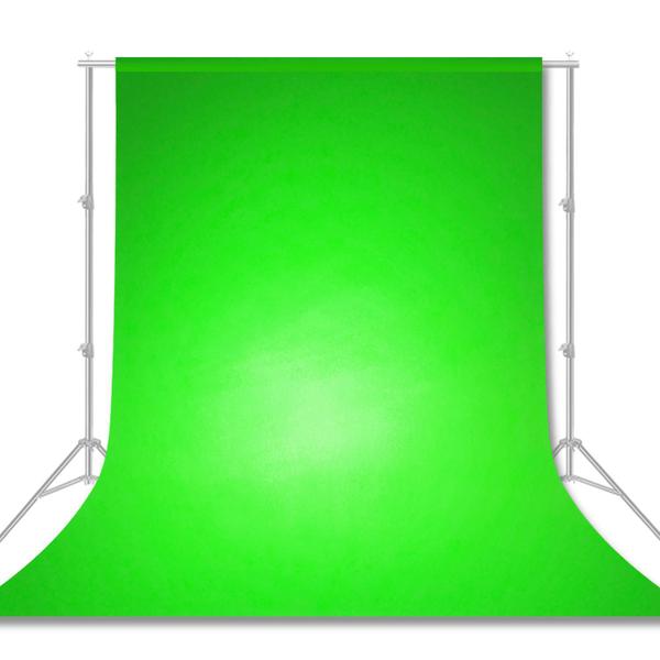 Imagem de Tecido Fundo Infinito Chroma Key Algodão Verde 1.8X2.8M