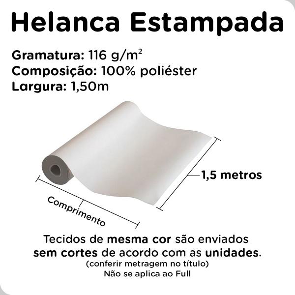 Imagem de Tecido Helanca Light Estampada 1m x 1,50m Brasil Qualidade