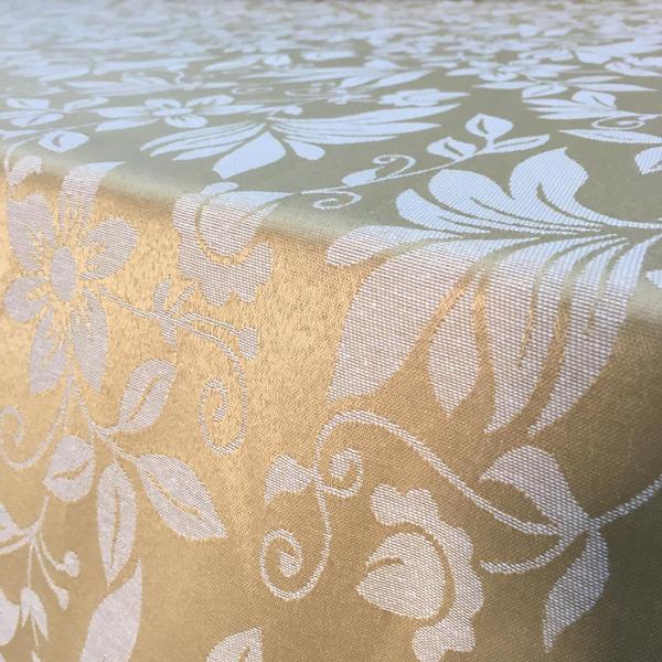 Imagem de  Tecido Jacquard Dourado Floral Medalhão 2.80m de Largura