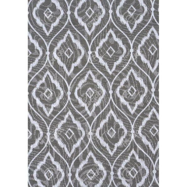 Imagem de Tecido Jacquard Estampado Arabesco Cinza - 1,40m de Largura