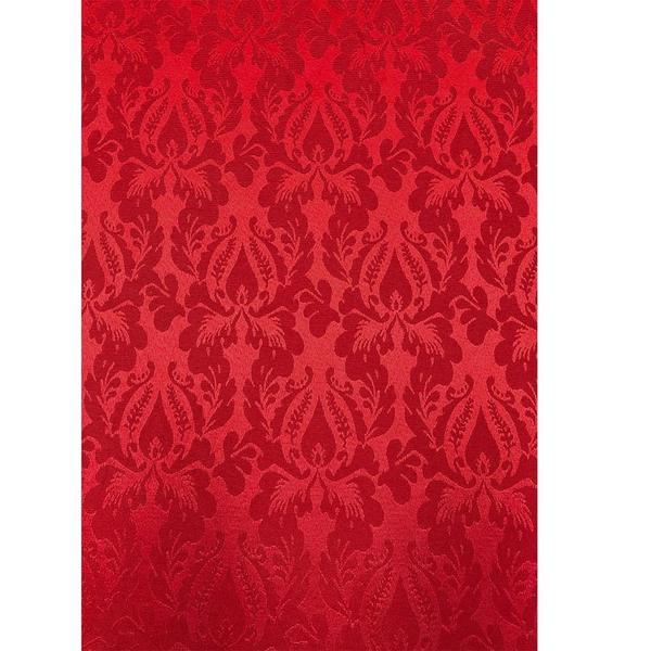 Imagem de Tecido Jacquard Tradicional Adamascado Vermelho - 2,80m de Largura