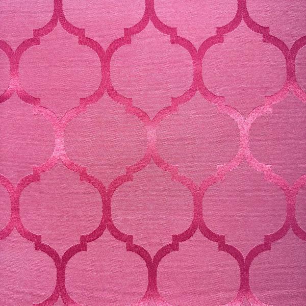 Imagem de Tecido Jacquard Tradicional Geométrico Rosa Pink Chiclete - 2,80m de Largura