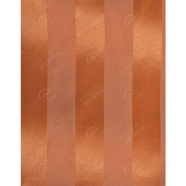 Imagem de Tecido Jacquard Tradicional Listrado Terracota - 2,80m de Largura