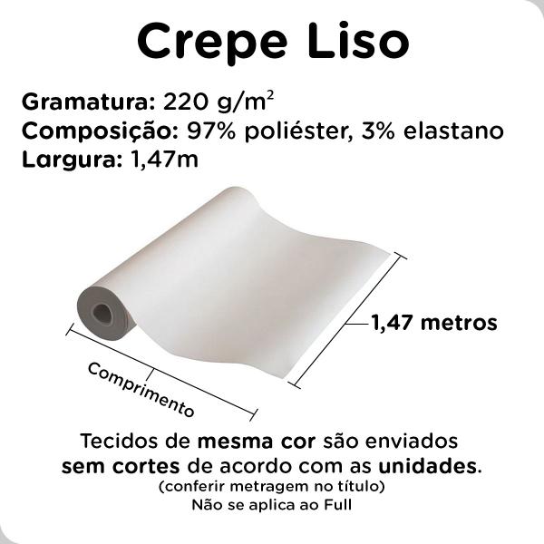 Imagem de Tecido Malha Crepe Liso 1m x 1,47m