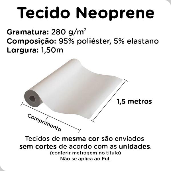 Imagem de Tecido Malha Neoprene Liso 1m x 1,50m