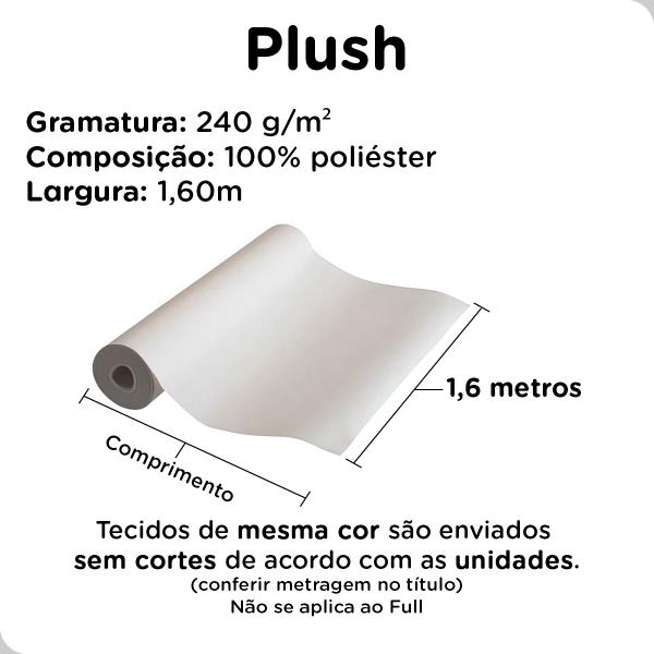 Imagem de Tecido Malha Plush Liso 1m x 1,60m