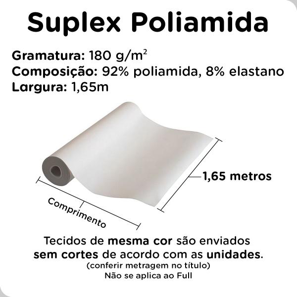 Imagem de Tecido Malha Suplex Poliamida Liso 1m x 1,60m