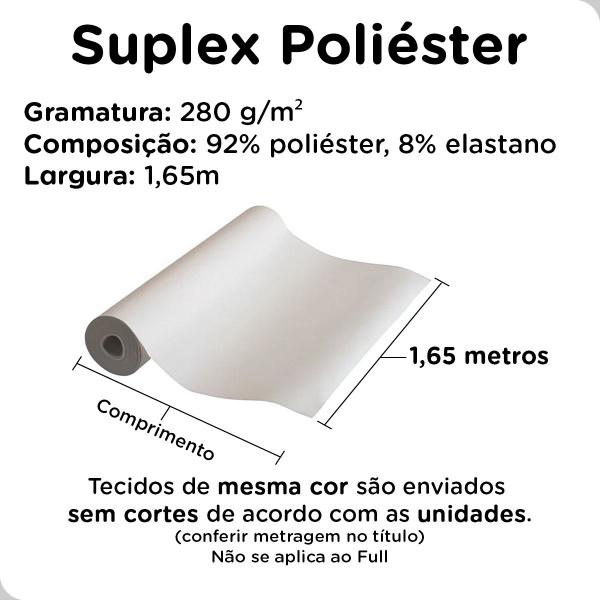 Imagem de Tecido Malha Suplex Poliester Liso 1m x 1,60m