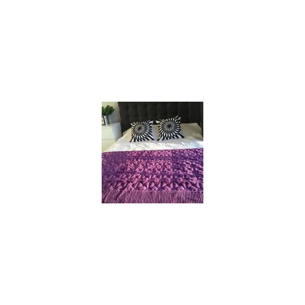 Imagem de Tecido reversível Bed Throw Polar roxo 95x210cm