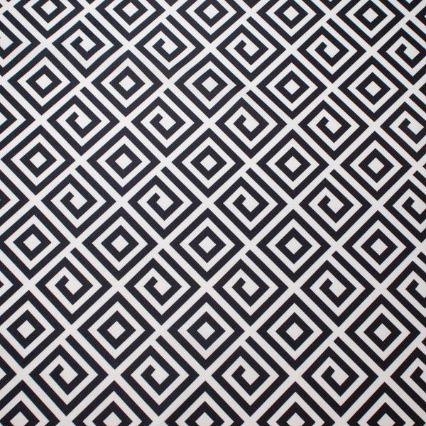 Imagem de Tecido Suede Estampado Geometrico Preto E Branco D64 15 Metros - DRossi