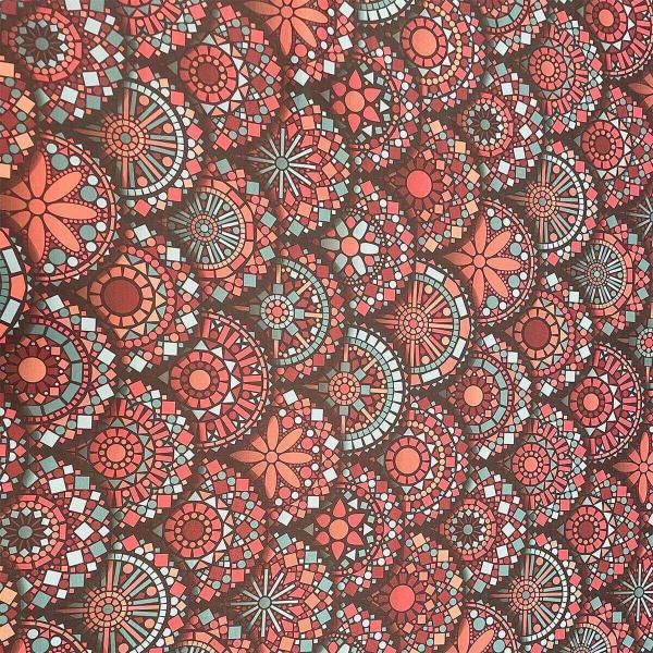 Imagem de Tecido Suede Estampado Mandala 2 Metros Tapeçaria Decoração