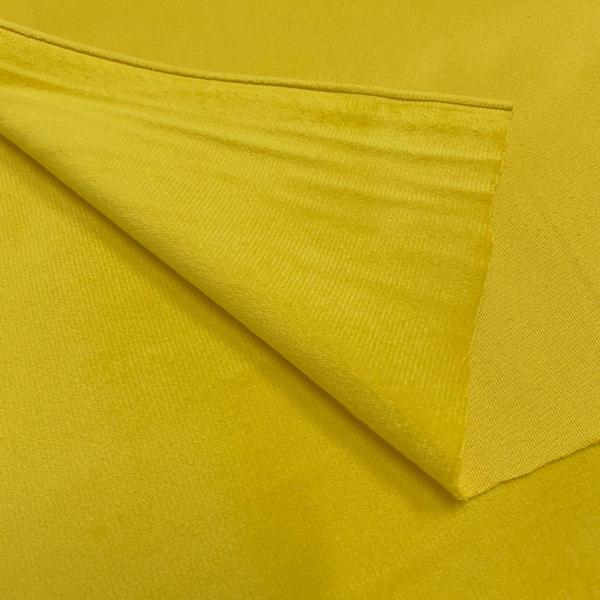 Imagem de Tecido Suede Veludo Paris Amarelo Ouro Liso Para Sofá Cadeira e Cortina 1,40m largura
