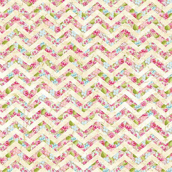 Imagem de Tecido Tricoline Cookies Chevron (50x150cm) (Tricoline Estampa Digital)