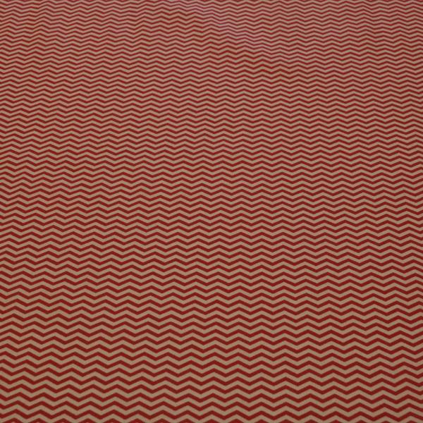 Imagem de Tecido Tricoline Estampado Chevron 1,40 M Largura Vermelho