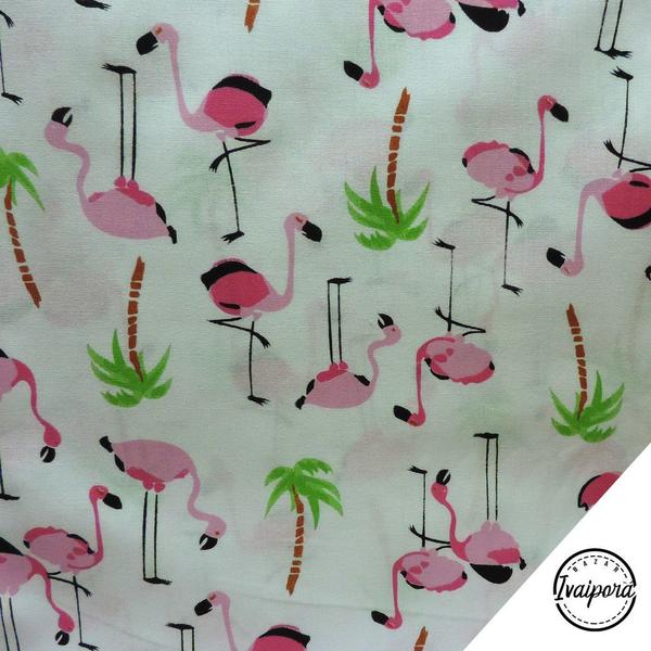 Imagem de Tecido Tricoline Flamingo 50x150cm